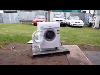 what happens if you put a brick in the washing machine.