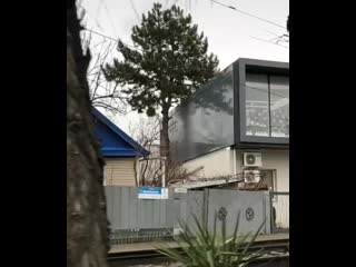 modern house in a russian village