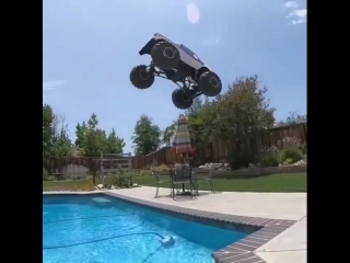 jump over the pool