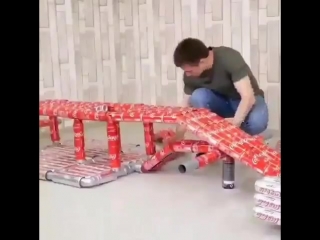 how to use empty cans of coca-cola